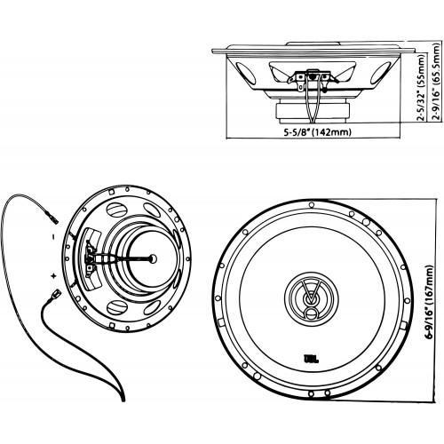 Коаксіальна акустична система JBL STAGE1 61F – JBL – 16-17 см (6.5-7") <br><br> Купити в CarAuto – Від перевіреного виробника – Можлива адресна доставка – Доступна розстрочка – Сервісна підтримка 