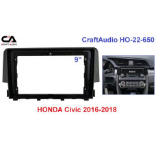 Перехідна рамка CraftAudio HO-22-650 HONDA Civic 2016-2019 9"