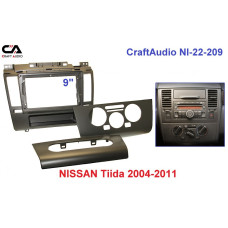 Перехідна рамка CraftAudio NI-22-209 NISSAN Tiida 2004-2011 9"