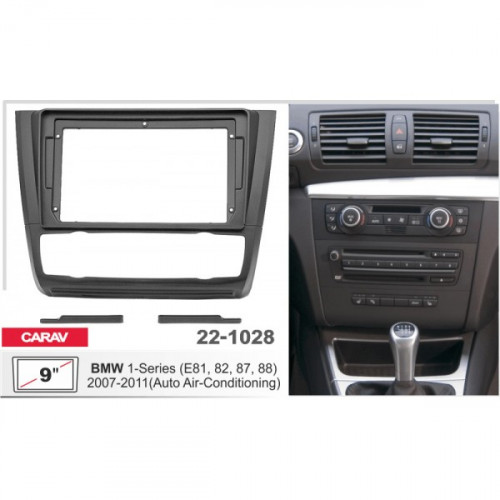 Перехідна рамка Carav BMW 1 Series E81, E82, E87, E88 (22-1028) – CARAV – BMW <br><br> Купити в CarAuto – Від перевіреного виробника – Швидка доставка по Україні – Оплата частинами – Технічна підтримка після покупки 
