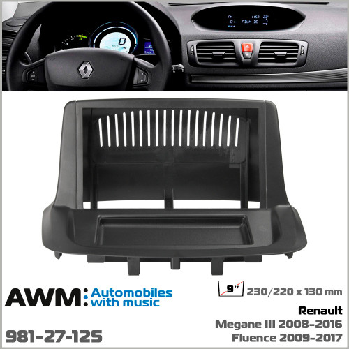 Перехідна рамка AWM Renault Megane III, Fluence (981-27-125)