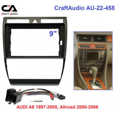 Перехідна рамка CraftAudio АU-22-458 AUDI A6 (4B) 1997-2005, Allroad 2000-2006 9" + проводка