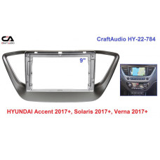 Перехідна рамка CraftAudio HY-22-784 HYUNDAI Accent 2017+ / Solaris 2017+ / Verna 2017+