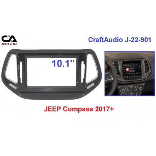 Перехідна рамка CraftAudio J-22-901 JEEP Compass 2017+