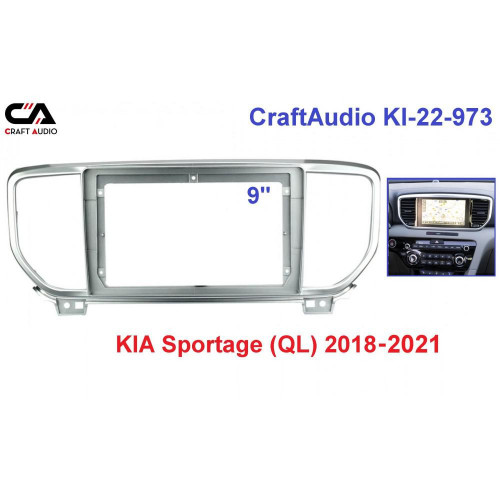 Перехідна рамка CraftAudio KI-22-973 KIA Sportage (QL) 2018-2021