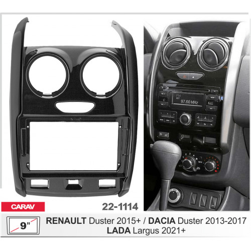 Перехідна рамка Renault Duster, Dacia Duster Carav 22-1114