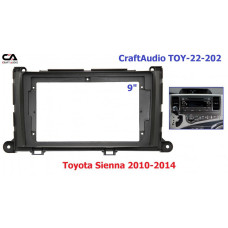 Перехідна рамка CraftAudio TOY-22-202 Toyota Sienna 2010-2014 9"