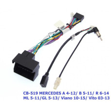 Комплект дротів для магнітол 16PIN CraftAudio CB-519 MERCEDES A 4-12/ B 5-11/ R 6-14/ ML 05-11/ GL 05-13/ Viano 10-15/ Vito 03-13