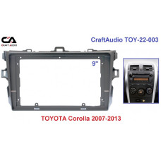 Рамка перехідна CraftAudio TOY-22-003 TOYOTA Corolla 2007-2013 9"