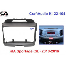 Перехідна рамка CraftAudio KI-22-104 KIA Sportage (SL) 2010-2016 9"