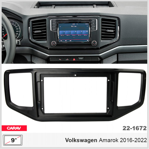 Перехідна рамка Carav Volkswagen Amarok (22-1672) – CARAV – Volkswagen <br><br> Купити в CarAuto – Від перевіреного виробника – Доставка Новою Поштою – Доступна розстрочка – Консультація перед покупкою 