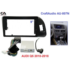 Перехідна рамка CraftAudio AU-007N AUDI Q5 2010-2018 9" + проводка