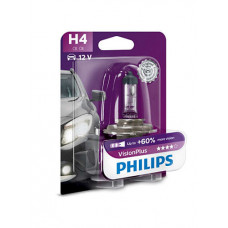 Галогенова лампа PHILIPS 12342VPB1 H4 60/55W P43t 12V VisionPlus