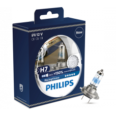 Комплект галогенових ламп PHILIPS 12972RVS2 H7 12V 55W PX26d RacingVision+150%