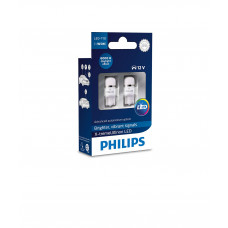 Комплект світлодіодних ламп PHILIPS 12799LED X-Treme Vision T10 1LED 12V W2, 1X9, 5d 1W 6000K SET 2 шт.