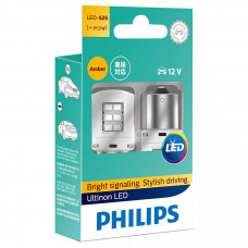 Комплект світлодіодних ламп PHILIPS 11498ULAX2 PY21W 12V + Smart Canbus X2 Amber