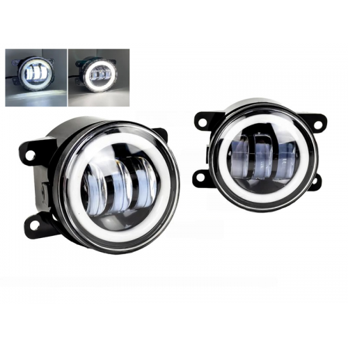 Комплект протитуманних LED фар StarLight SB-350+DRL D=90мм біле світло (Renault, Citroen, Ford, Mitsubishi, Opel, Peugeot, Subaru)