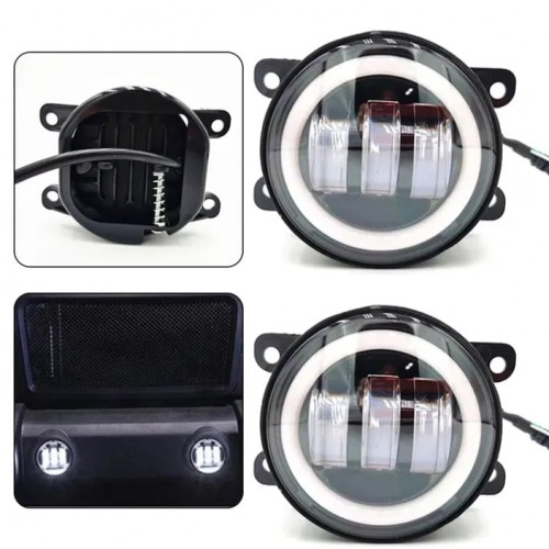 Комплект протитуманних LED фар StarLight SB-350+DRL D=90мм біле світло (Renault, Citroen, Ford, Mitsubishi, Opel, Peugeot, Subaru)