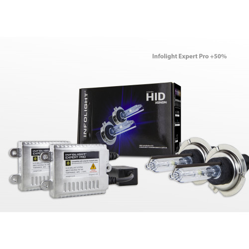 Комплект ксенона Infolight Expert Pro обманка H7 6000K+50%