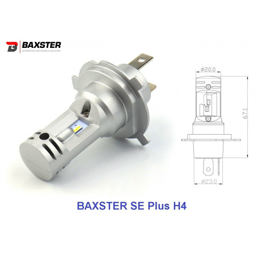 Комплект світлодіодних ламп Baxster SE Plus H4 H/L 6000K (2шт)