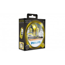 Комплект галогенових ламп PHILIPS 12342CVPYS2 H4 60/55W P43t 12V ColorVision Yellow