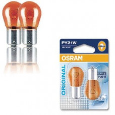 Комплект галогенових ламп OSRAM 7507-02B P21W 12V BAU15s Amber 10X2 Blister