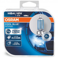 Комплект галогенових ламп OSRAM 9006CBI Cool Blue Intense HB4 51W 12V P22d 10X2 HardDuopet