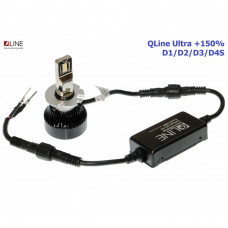 Комплект світлодіодних ламп QLine Ultra +150% D1/D2/D3/D4S 6000K 49W (2шт.)