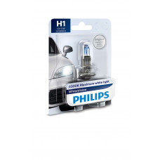 Галогенова лампа PHILIPS 12258WHVB1 H1 12V 55W P14,5s WhiteVision +60% (4300K)