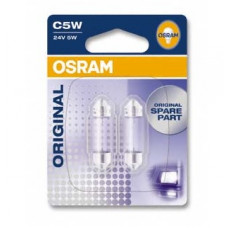 Комплект галогенових ламп OSRAM 6423-02B C5W 36mm 24V SV8.5-8 10X2 Blister