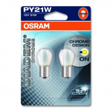 Комплект галогенових ламп OSRAM 7507DC-02B Diadem Chrome P21W 12V BAU15s 10X2 Blister