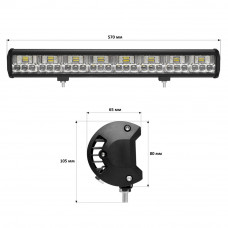 Світлодіодна фара StarLight JR-K-144W 12-24V combo