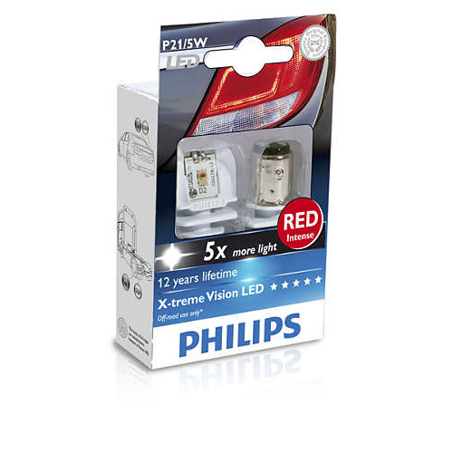 Комплект світлодіодних ламп PHILIPS 12899RX2 P21/5W 12V X2