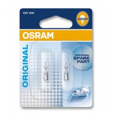 Комплект галогенових ламп OSRAM 2722-02B W2W 12V W2x4.6D 10X2 Blister