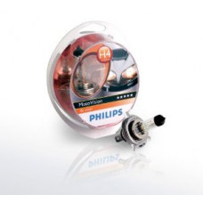 Комплект галогенових ламп PHILIPS 12342MVS1 H4 60/55W P43t 12V MotoVision