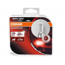 Комплект галогенових ламп OSRAM 64211SV2 Silver Star 2.0 H11 12V 55W PGJ19-2 10X2 HardDuopet