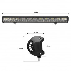 Світлодіодна фара StarLight JR-K-198W 12-24V combo