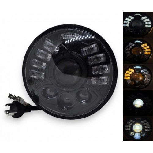 Світлодіодна фара StarLight Bi-LED JR-5,75" ближнє+дальнє DRL+поворот ВАЗ 2106, BMW, Альфа (∅143мм) – StarLight – LED-фари <br><br> Купити в CarAuto – Купуй вигідно – Швидка доставка по Україні – Оплата частинами – Сервісна підтримка 