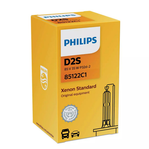 Ксенонова лампа PHILIPS 85122VIC1 D2S 85V 35W P32d-2 Vision