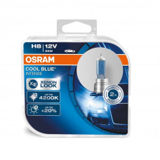 Комплект галогенових ламп OSRAM 64212CBI CoolBlueIntence +20% 4200K H8 12V 35W PGJ19-1 10X2 HardDuopet