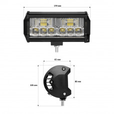 Світлодіодна фара StarLight JR-K-36W 12-24V combo