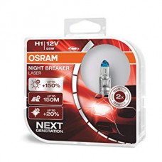 Комплект галогенових ламп OSRAM 64150NL H1 Night Breaker LASER NG +150% 12V 55W P14,5s HardDuopet