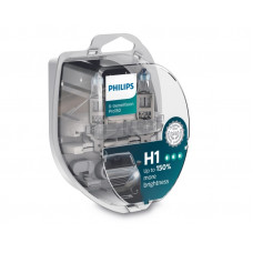 Комплект галогенових ламп PHILIPS 12258XVPS2 H1 12V 55W P14,5s X-treme Vision Pro +150%