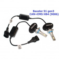 Комплект світлодіодних ламп Baxster S1 gen3 HB4 (9006) 5000K CAN+EMS (2 шт.)