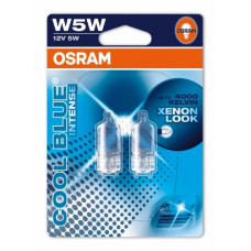 Комплект галогенових ламп OSRAM 2825 Cool Blue Intense Halogen W5W 12V W2,1X9,5D 2X10 Blister