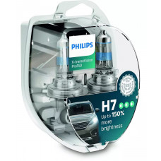 Комплект галогенових ламп PHILIPS 12972XVPS2 H7 12V 55W X-tremeVision Pro150 +150%