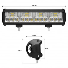 Світлодіодна фара StarLight JR-K-72W 12-24V combo