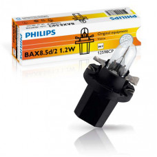 Галогенова лампа кк. PHILIPS 12598CP 1,2 W 12V BAX 8,5 d/2 Black