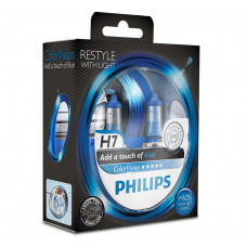 Комплект галогенових ламп PHILIPS 12972CVPBS2 H7 12V 55W PX26d ColorVision Blue