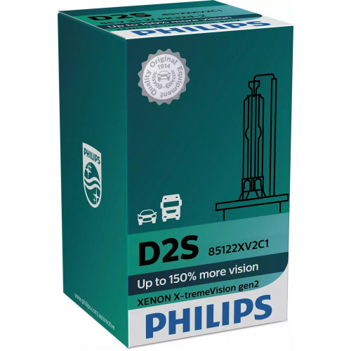 Ксенонова лампа PHILIPS 85122XV2C1 D2S 85V 35W P32d-2 X-tremeVision gen2 +150%